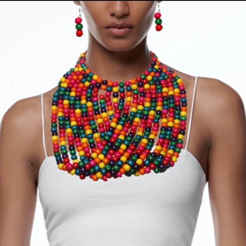 Beaded Wood Set