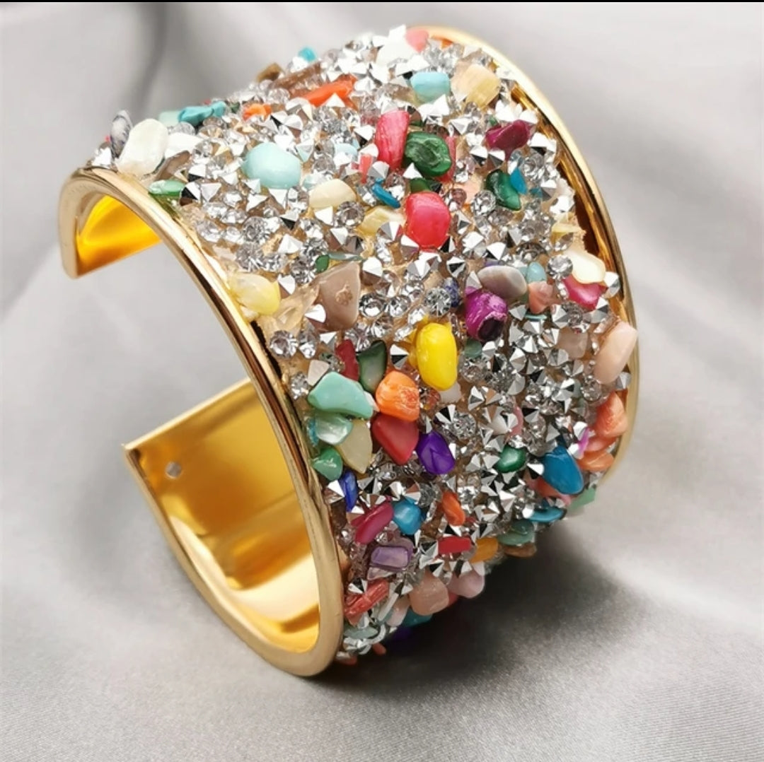 Rhinestones Cuff