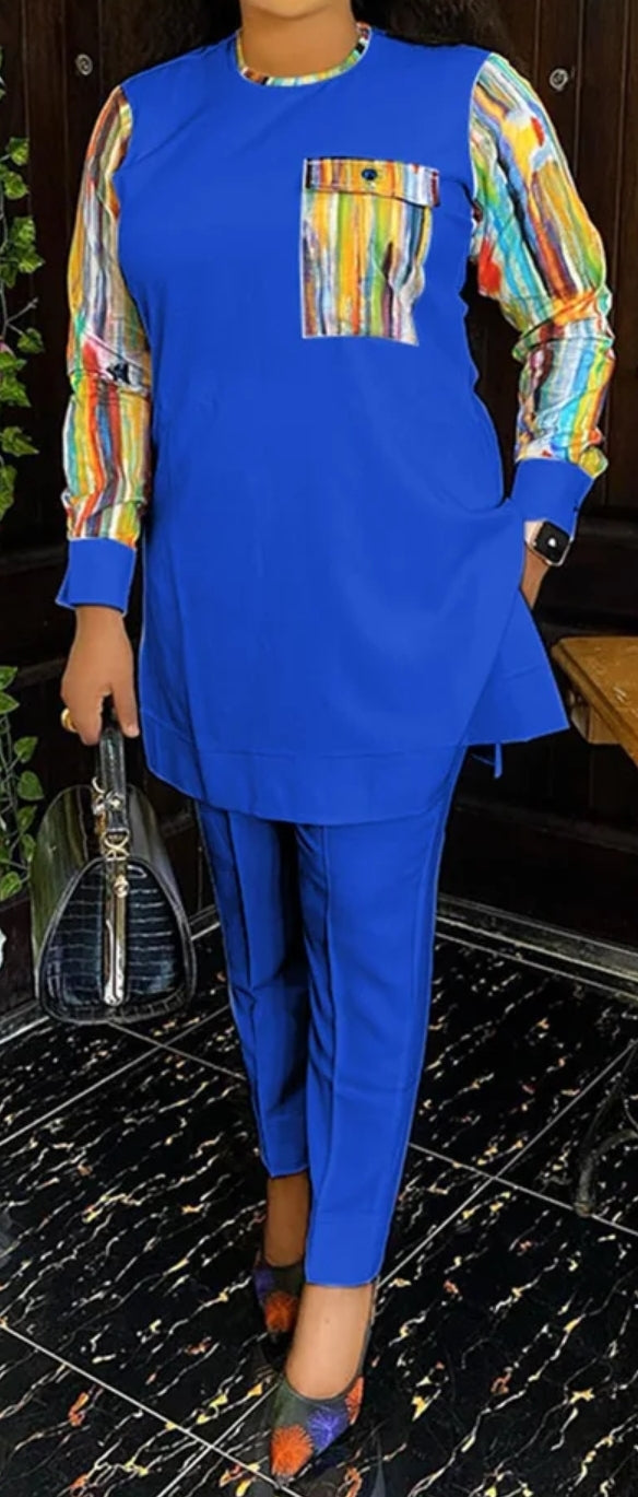 O-Neck Suit Set