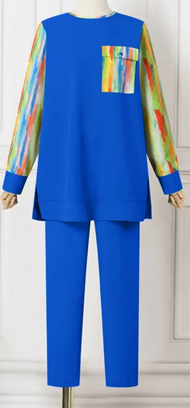 O-Neck Suit Set