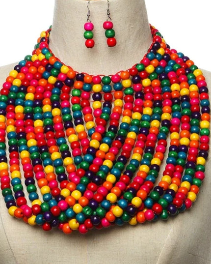 Beaded Wood Set