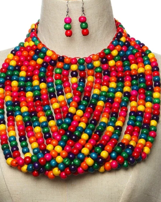 Beaded Wood Set