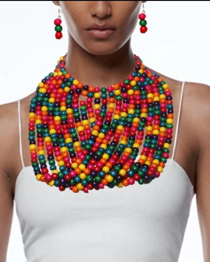 Beaded Wood Set