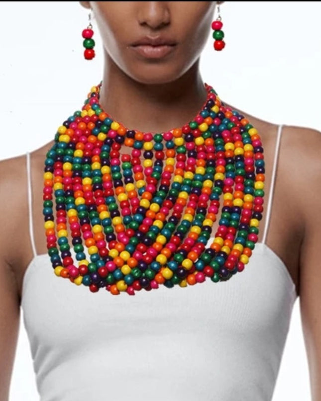 Beaded Wood Set